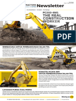 Newsletter - Komatsu PC200-8M1 Untuk Pembangunan Jalan Tol