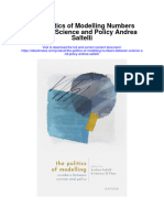 The Politics of Modelling Numbers Between Science and Policy Andrea Saltelli Full Chapter