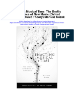 Download Enacting Musical Time The Bodily Experience Of New Music Oxford Studies In Music Theory Mariusz Kozak full chapter