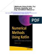 Numerical Methods Using Kotlin For Data Science Analysis and Engineering 1St Edition Haksun Li 2 Full Chapter
