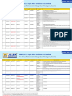 Allen DLP Nurture Test Series Schedule 2023