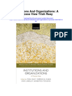 Download Institutions And Organizations A Process View Trish Reay full chapter