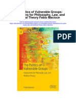 The Politics of Vulnerable Groups Implications For Philosophy Law and Political Theory Fabio Macioce Full Chapter