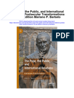 Download The Pope The Public And International Relations Postsecular Transformations 1St Ed Edition Mariano P Barbato full chapter