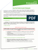 Fiche Prévention Habilitation Electrique