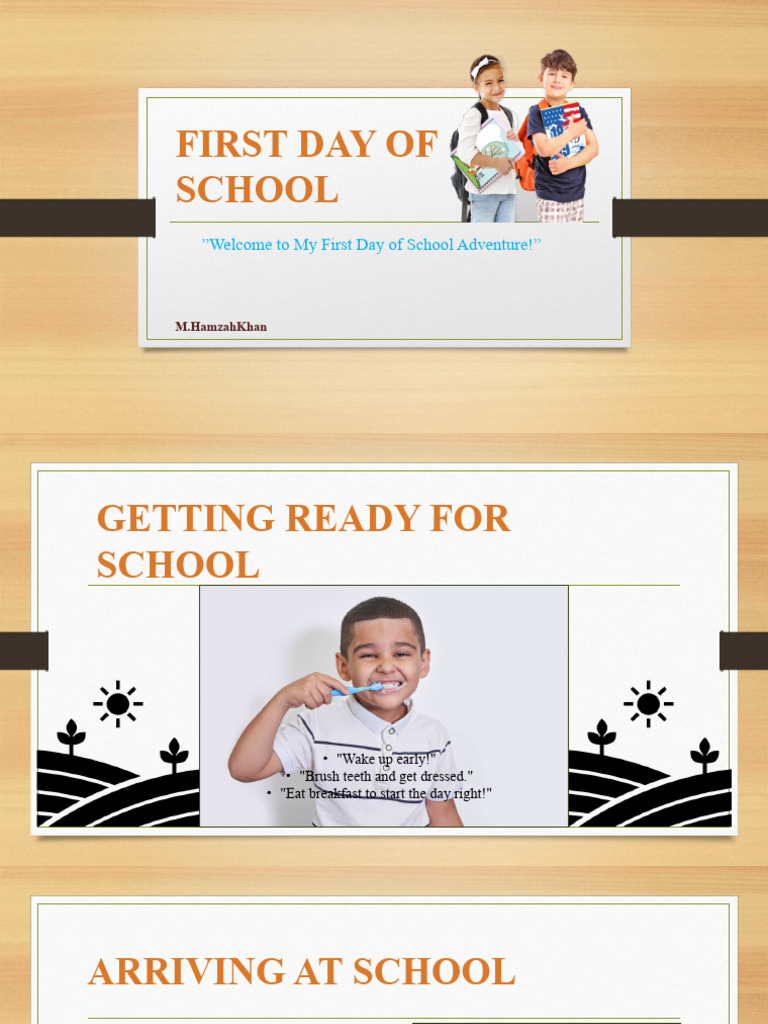 First Day Of School Experience Guide Pdf