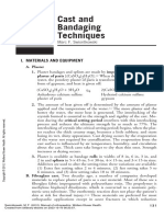 Manual of Orthopaedics - (Cast and Bandaging Techniques)