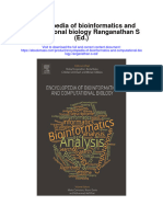 Encyclopedia of Bioinformatics and Computational Biology Ranganathan S Ed Full Chapter