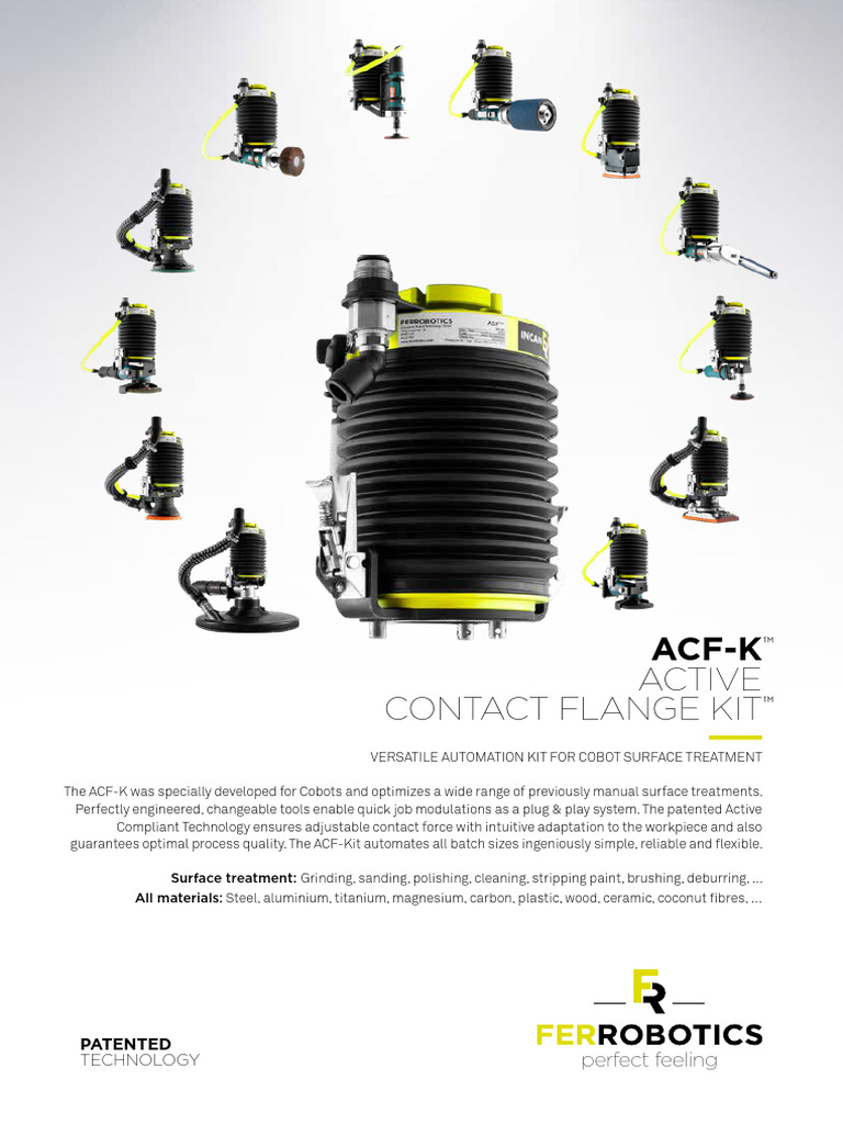 FerRobotics ACF K Datasheet 2023 EN Web | PDF | Automation | Grinding ...