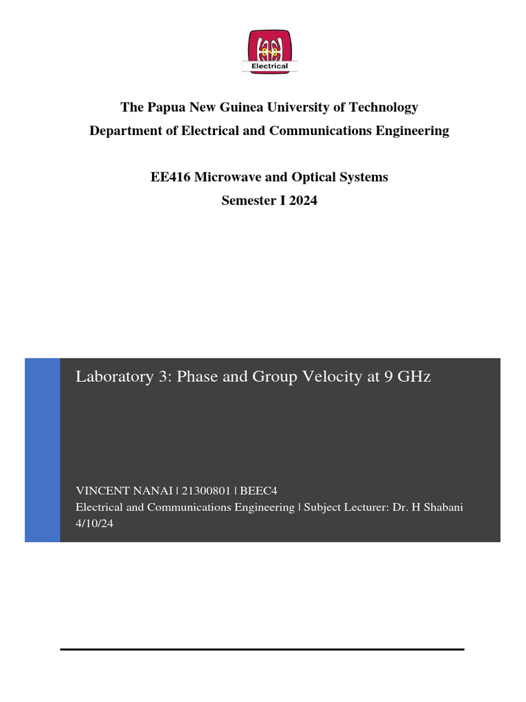 Phase & Group Velocity Analysis | PDF | Waves | Wavelength