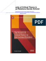 Download The Poverty Of Critical Theory In International Relations Davide Schmid full chapter