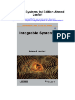 Download Integrable Systems 1St Edition Ahmed Lesfari 2 full chapter