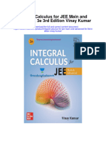 Integral Calculus For Jee Main and Advanced 3E 3Rd Edition Vinay Kumar Full Chapter