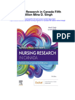 Nursing Research in Canada Fifth Edition Mina D Singh Full Chapter