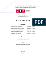 Acta de Constitución