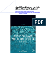 Download Encyclopedia Of Microbiology Vol 1 4Th Edition Edition Thomas M Schmidt full chapter