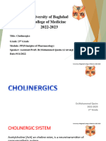 L11 - Cholinergics I