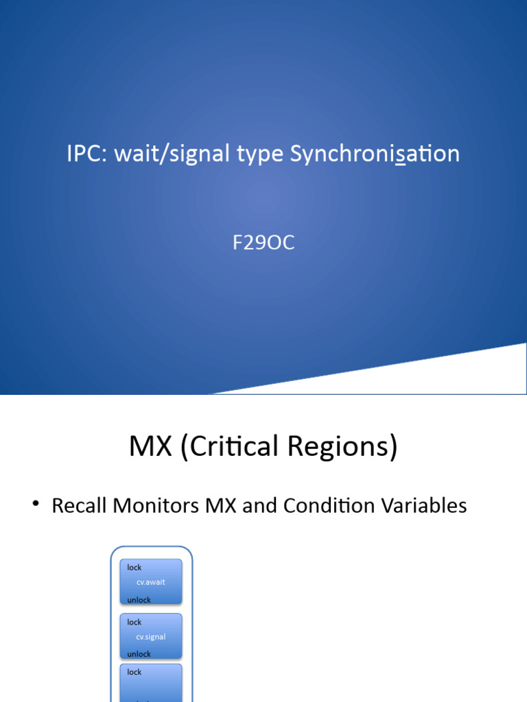 Wait/Signal Synchronization in Java | PDF | Boolean Data Type ...