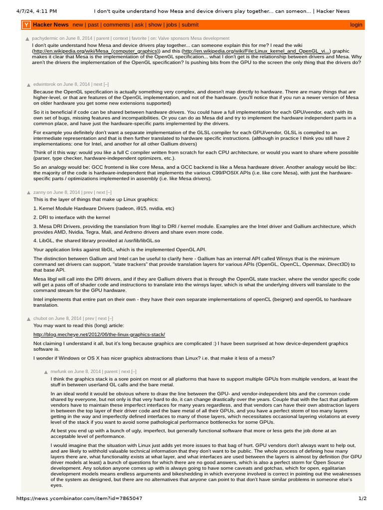 Understanding Mesa and Device Drivers | PDF | Computer Libraries ...