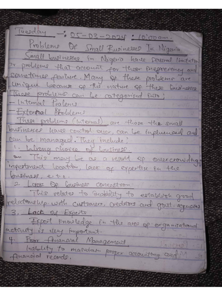 Bus 305 Note | PDF