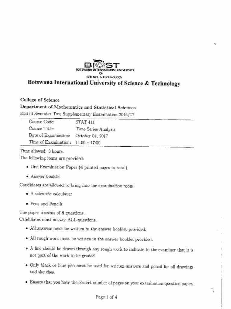 Stat 411 - Past Exam - 04 - 2017 | PDF