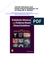 Endodontic Advances and Evidence Based Clinical Guidelines 1St Edition Hany M A Ahmed Full Chapter