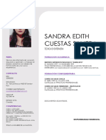 CV Sandra Cuestas