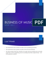 Week 4 - 2024 - Business of Music
