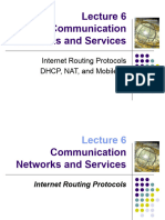 Lecture6 InternetRoutingProtocols DHCP NAT MobileIP