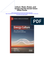 Energy Culture Work Power and Waste in Russia and The Soviet Union Jillian Porter Full Chapter