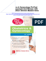 Download Obstetrics Gynecology Pretest Self Assessment And Review 14Th Edition Edition Shireen Madani Sims full chapter