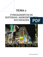 TEMA 1 - Fundamentos de Sistemas Ambientales y Sociedades.