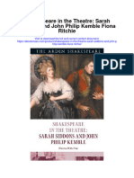 Download Shakespeare In The Theatre Sarah Siddons And John Philip Kemble Fiona Ritchie all chapter