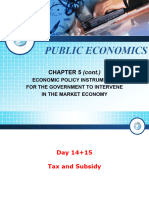KTCC. Chapter 5. Day 14+15. Tax and Subsidy