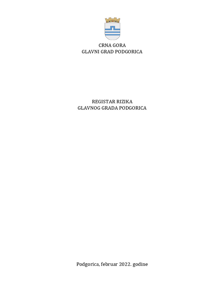 620a0f2ebcc56 Registra Rizika 2022. Godina | PDF