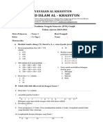 PTS Matematika Pjok SBDP Tema 2