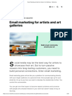 Email Marketing Guide For Artists & Art Galleries - MailerLite