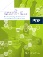 WHITEPAPER Accomplish Meaningful HCP Engagement Online EPG Health