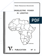 Hydroelectric Power in Lesotho 1987