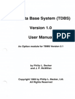 TDBS 1.0