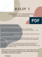 ARALIN 1 Lumawak Na Pananaw