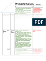 English Lit Essay Structure Cheatsheet - Cattaystudies