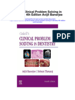 Odells Clinical Problem Solving in Dentistry 4Th Edition Avijit Banerjee Full Chapter