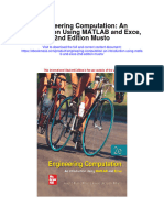 Engineering Computation An Introduction Using Matlab and Exce 2Nd Edition Musto Full Chapter