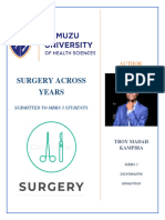 Troy Kampira - Surgery Across Years...