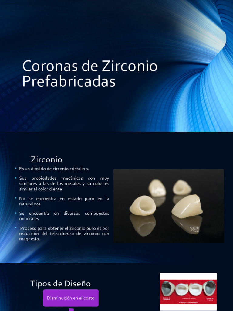 coronas de circonio | PDF | Circonio | Materiales