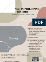 READINGS IN PHILIPPINE HISTORY