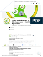 (10) Projet Agriculture TIC et Développement - CAMYIRD-Agroticdev - Publications _ Facebook
