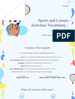 Sports and Leisure Activities Vocabulary - German - 5th Grade by Slidesgo