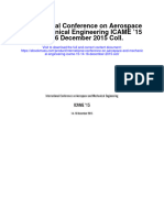 Download International Conference On Aerospace And Mechanical Engineering Icame 15 14 16 December 2015 Coll full chapter
